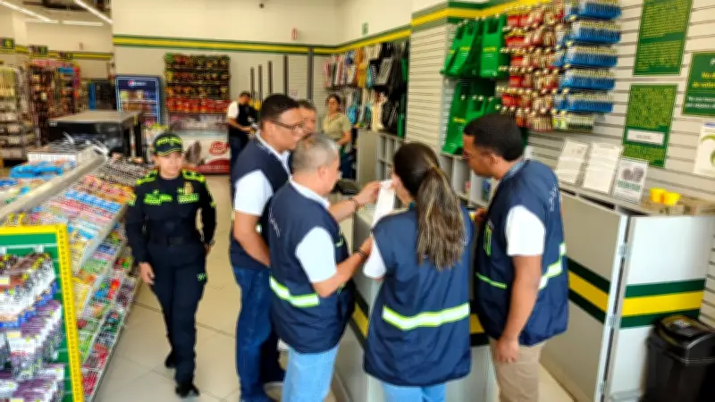 Megaoperativo de la DIAN en centros comerciales de Cali: 63 establecimientos intervenidos