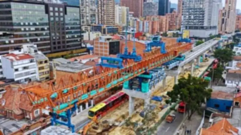 Metro de Bogotá: vigas lanzadoras con nombres de mujer