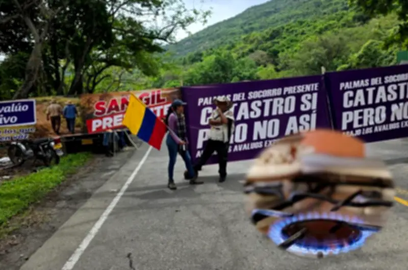 Metrogas suspende servicio de gas en tres municipios de Santander por bloqueos viales