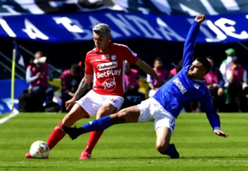 Millonarios y Santa Fe empatan 1-1 en El Campín, resultado que complica a ambos en la Liga