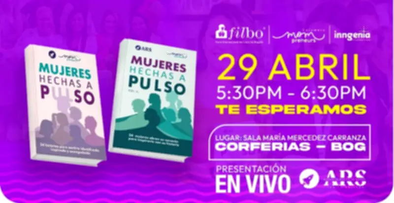 Mompreneurs Colombia participará en la FILBo 2026 con 'Mujeres Hechas a Pulso'