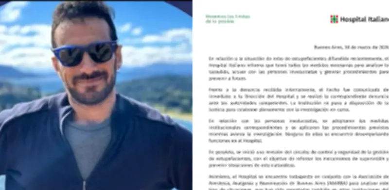 Muerte de médico por sobredosis revela red de robo de anestésicos para fiestas en Argentina