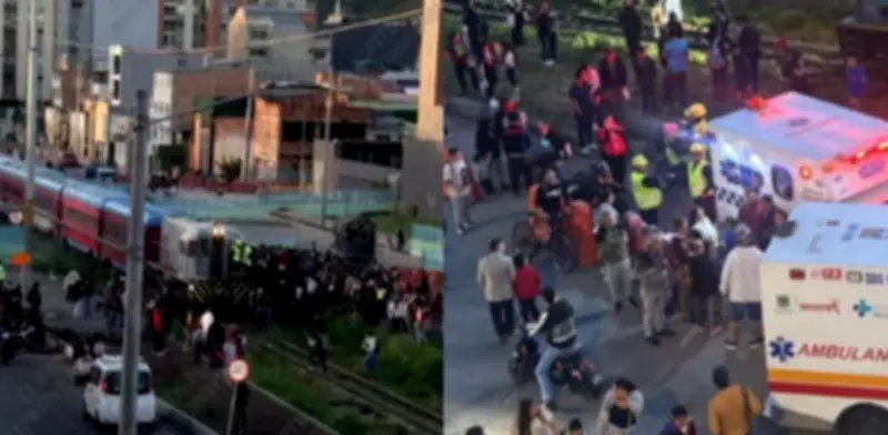 Mujer atropellada por el Tren de la Sabana en Usaquén: Autoridades atienden emergencia en Bogotá