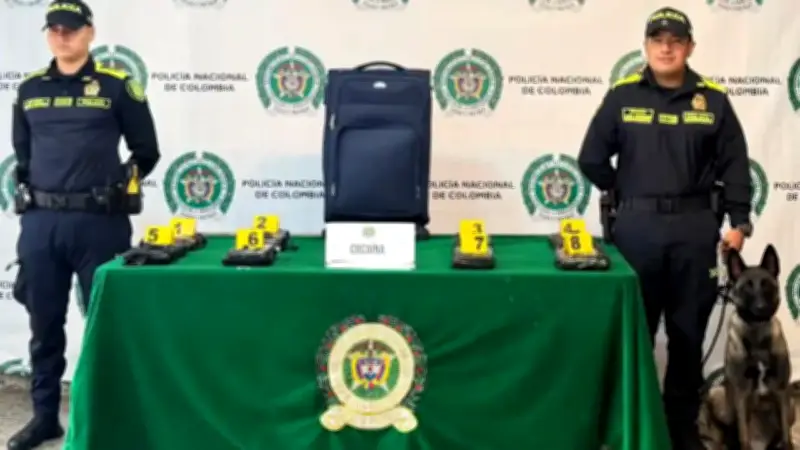 Narcos abandonaron 'narcomaleta' con GPS en El Dorado para rastrear cocaína hacia Canadá