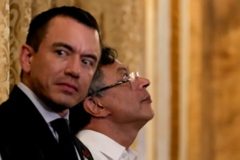 Noboa afirma que Petro se reunió con personas vinculadas al narcotráfico en Ecuador