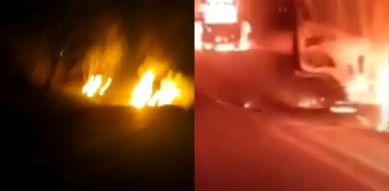 Nuevo ataque incendiario en Dagua, Valle del Cauca: tres vehículos quemados