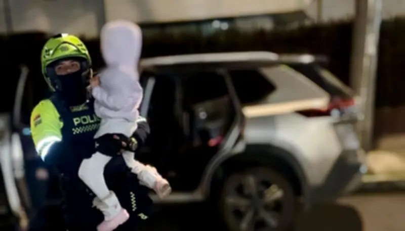 Operativo aéreo y terrestre rescata a niña de 7 años secuestrada en camioneta robada en Bogotá
