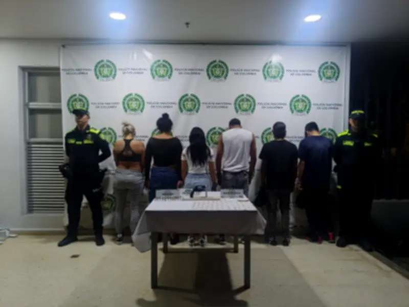 Operativo policial en Bucaramanga captura a siete personas tras alerta comunitaria por disparos