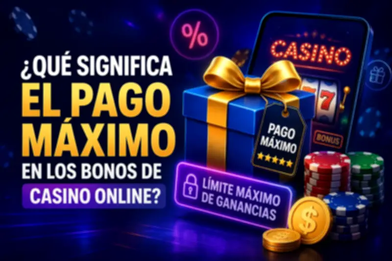 Pago máximo en bonos de casino online: qué significa y cómo afecta tus retiros