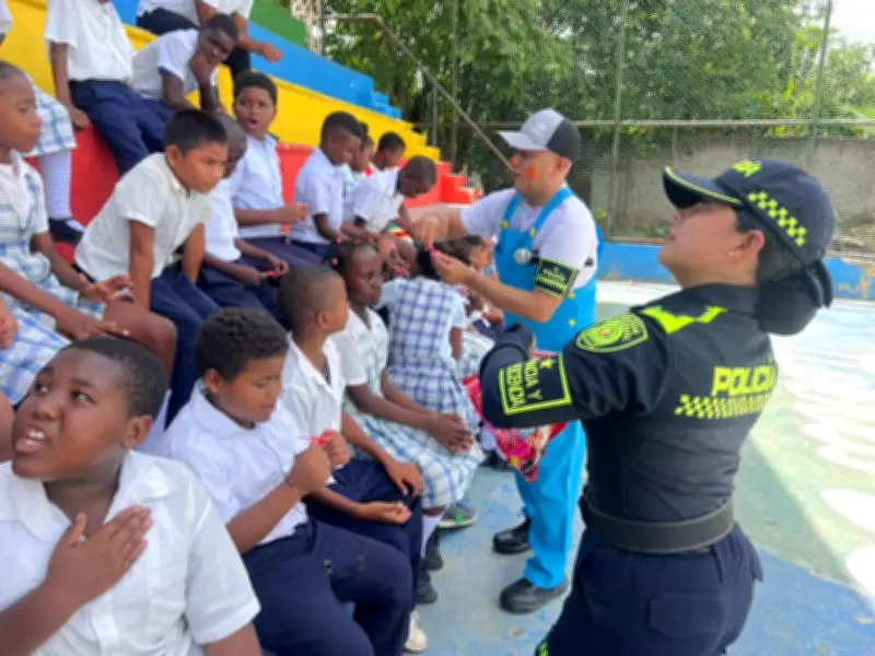 Palenque celebró el Día del Niño con jornada lúdica y Policía