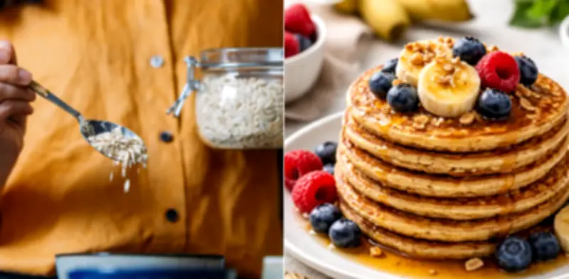 Pancakes de avena y banano: receta saludable para desayunos y meriendas nutritivas
