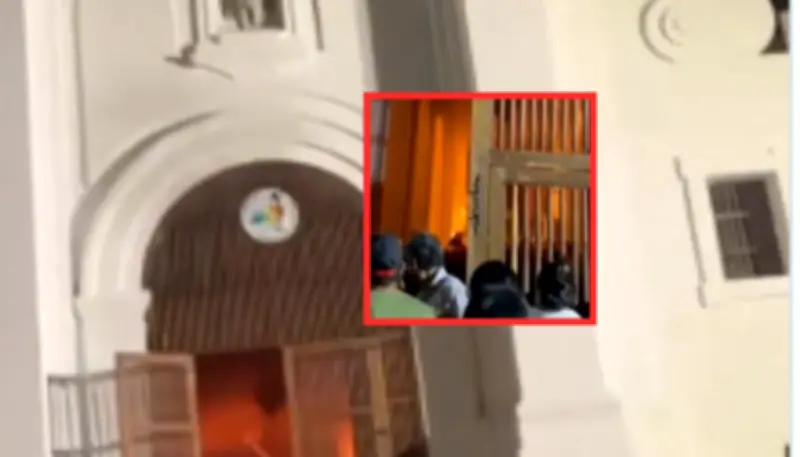 Pánico en Catedral de Santa Marta por incendio durante Jueves Santo