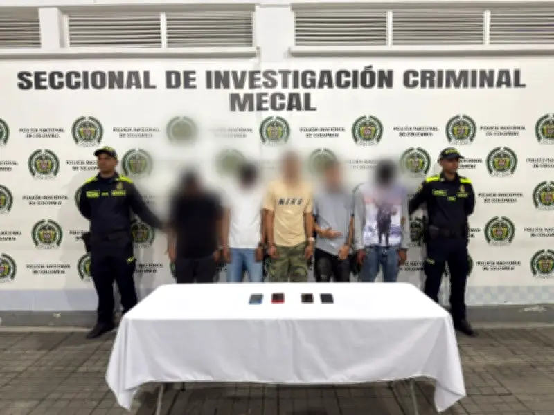 Policía desarticula banda 'La Mina' que traficaba drogas en el Bulevar del Río de Cali