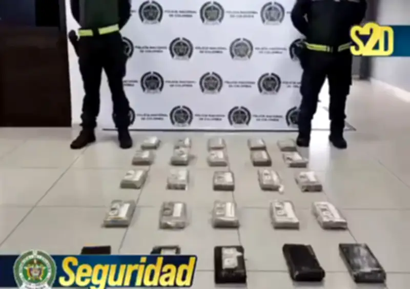 Policía incauta 62 kilos de cocaína en Barranquilla destinados a Europa