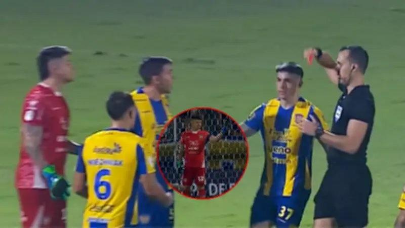 Portero paraguayo expulsado por gesto de 'pistola' hacia rival en partido de Primera División