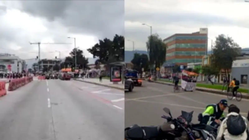 Protestas y accidente vial complican movilidad en Bogotá tras Semana Santa