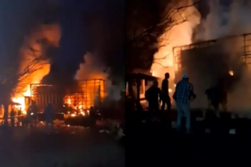 Queman camión avícola en Jamundí: aumentan ataques de disidencias