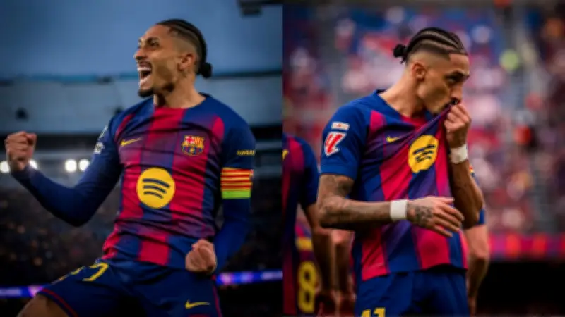 Raphinha del Barcelona denuncia 'robo' tras eliminación europea ante Atlético de Madrid