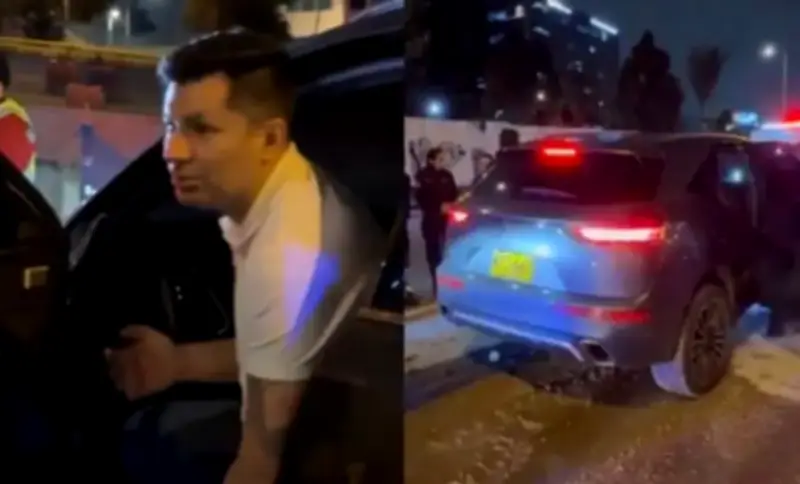 Retienen a empresario por choque múltiple en la calle 100 en Bogotá