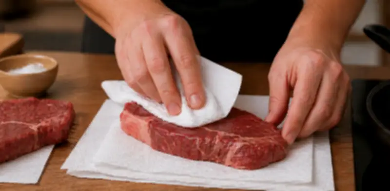 Secar la carne antes de cocinarla: el truco científico para un dorado perfecto