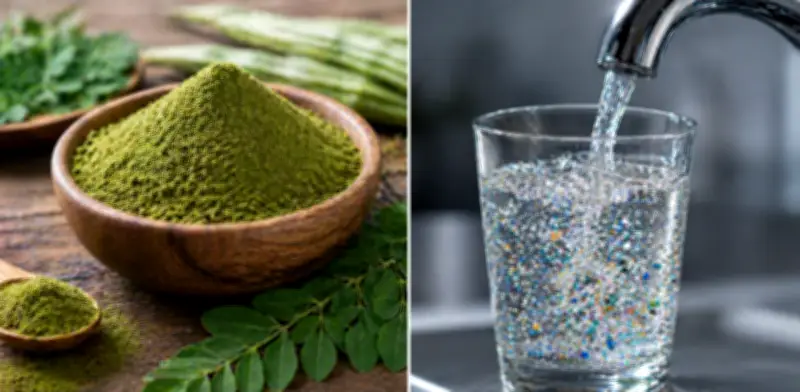 Semillas de moringa eliminan 98% de microplásticos del agua