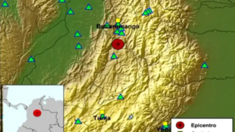 Sismo de magnitud 4.2 sacude los Santanderes este Jueves Santo