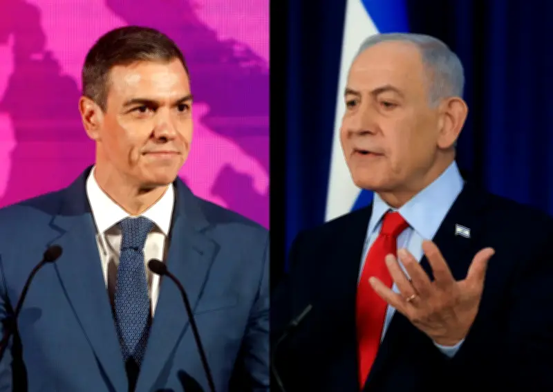 Sánchez pide a la UE suspender acuerdo con Israel y Netanyahu acusa a España de guerra diplomática