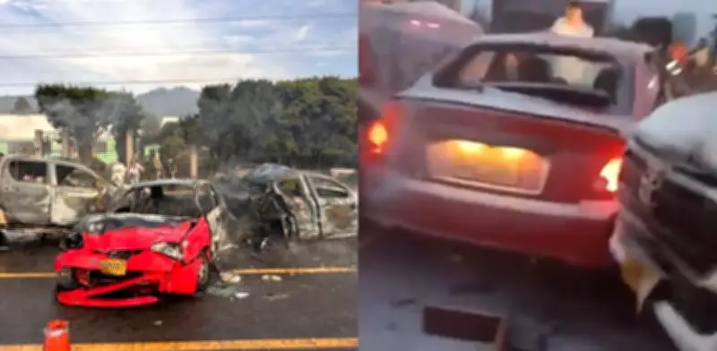 Sobreviviente narra el horror del choque múltiple en peaje de Zipaquirá: 'Me acabaron el carro'