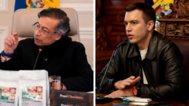 Sube tensión entre Petro y Noboa por seguridad en la frontera: graves acusaciones