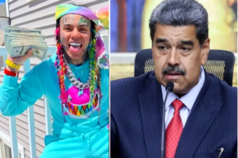 Tekashi 6ix9ine sale de prisión con peluche autografiado por Nicolás Maduro