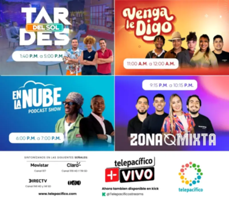 Telepacífico revoluciona su programación: 50% será en vivo con streaming y videopodcasts