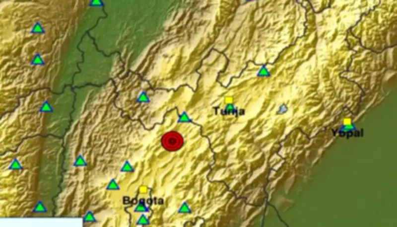 Tercer sismo en pocas horas: temblor de magnitud 3.2 sacude Cucunubá en madrugada colombiana