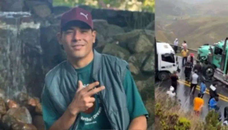 Tragedia en la vía Bucaramanga-Pamplona: joven muere aplastado por cerámica al regresar de Perú
