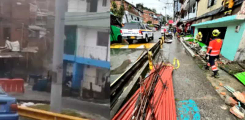 Tragedia en Medellín: niña de 5 años fallece por desbordamiento de quebradas durante fuertes lluvias