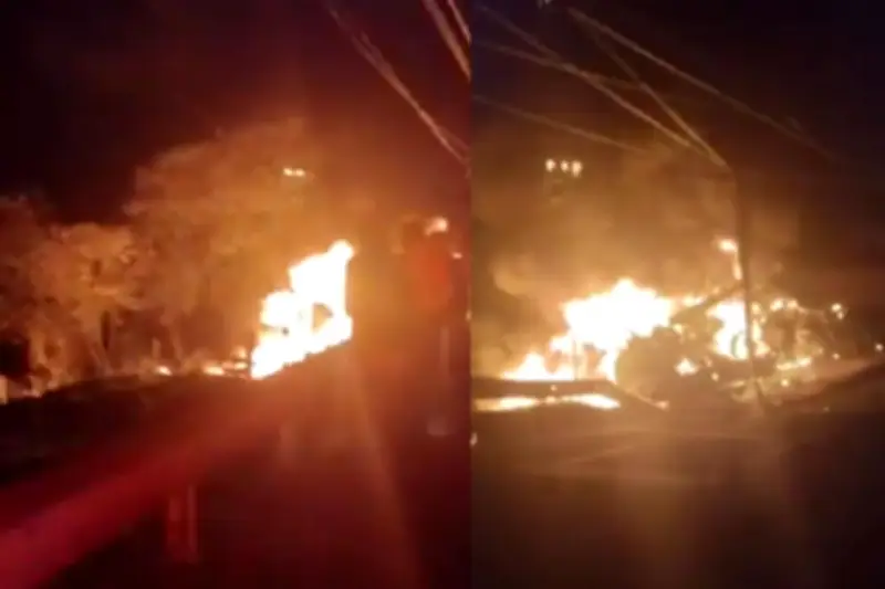 Tragedia en vía Bogotá-Girardot: camión cisterna se incendia y deja dos fallecidos