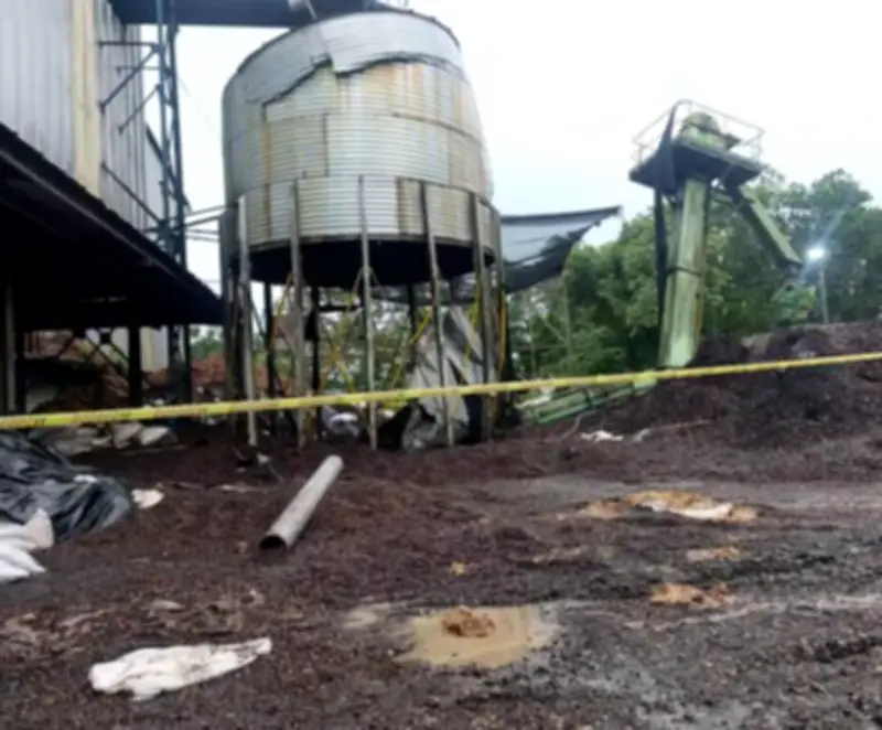 Tragedia laboral en Tibú: Dos jóvenes mueren al colapsar silo durante tormenta