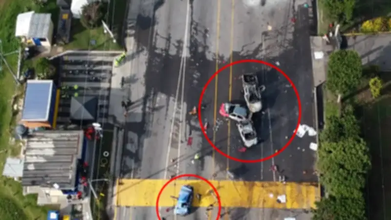 Tragedia vial en peaje Casablanca: tractocamión con leche impacta 11 vehículos