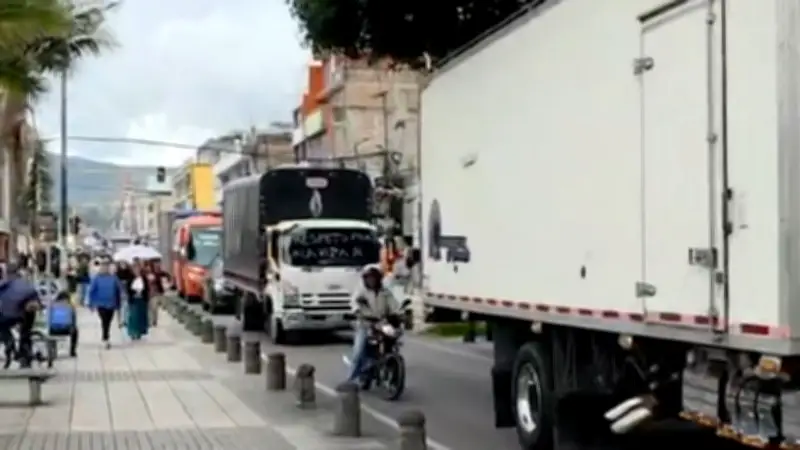 Transportadores en Nariño protestan por inseguridad en la vía Panamericana
