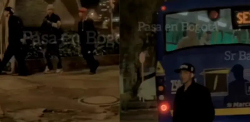 Tres delincuentes asaltan bus del SITP en Chapinero durante semáforo en rojo; video evidencia el hecho