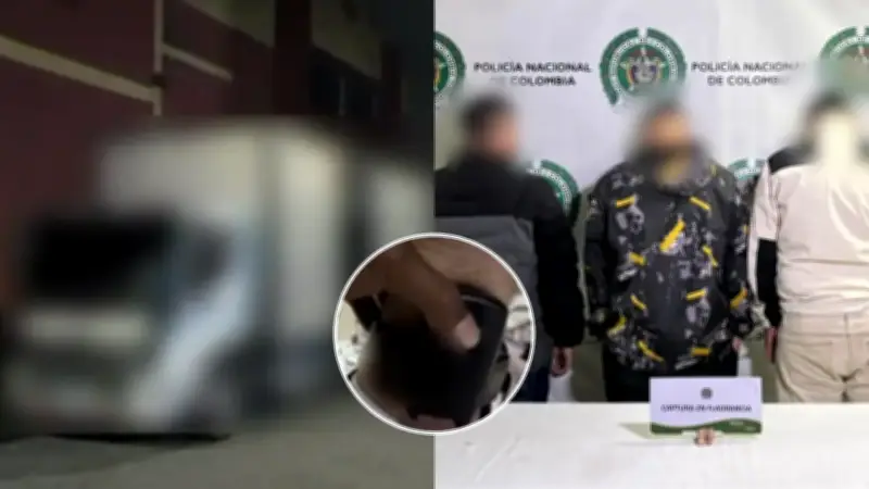 Tres hombres capturados por robo de camión en Bogotá quedan libres por falta de denuncia formal
