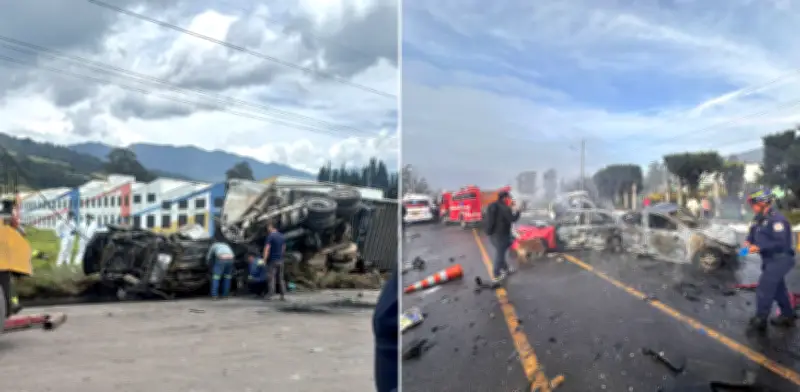 Trágico accidente en peaje Casablanca deja 5 muertos y 21 heridos en Cundinamarca