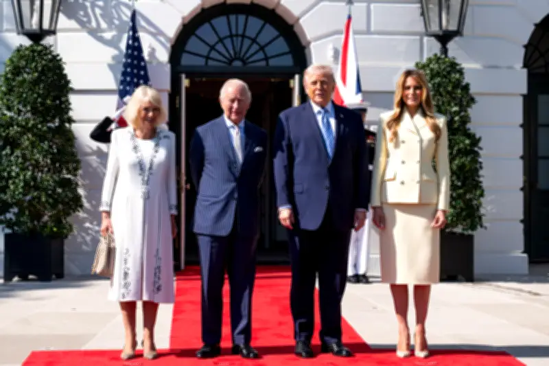 Trump recibe a los reyes Carlos III y Camila en la Casa Blanca