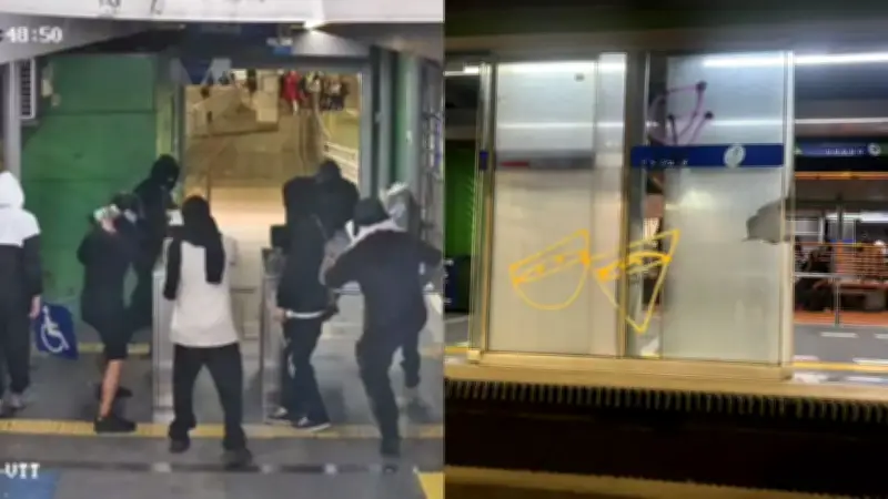 Vandalismo en siete estaciones del MIO durante marcha estudiantil de Univalle