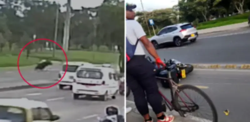 Video capta el instante del fatal accidente cerca de la Embajada de EE.UU. en Bogotá: dos muertos