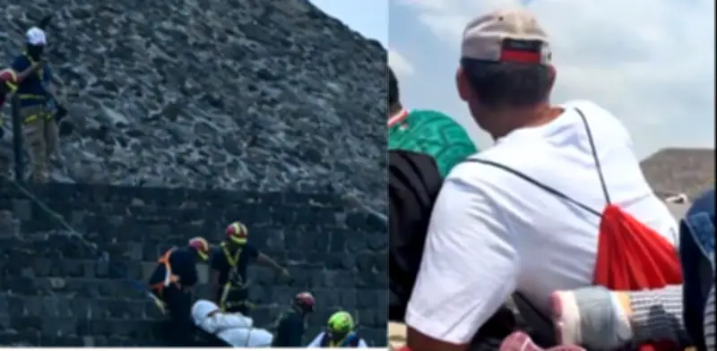 Video de turista revela aterrador ataque en Teotihuacán: 'Si os moveis, os sacrifico'