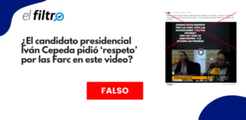 Video viral descontextualiza declaraciones de Iván Cepeda sobre organizaciones campesinas