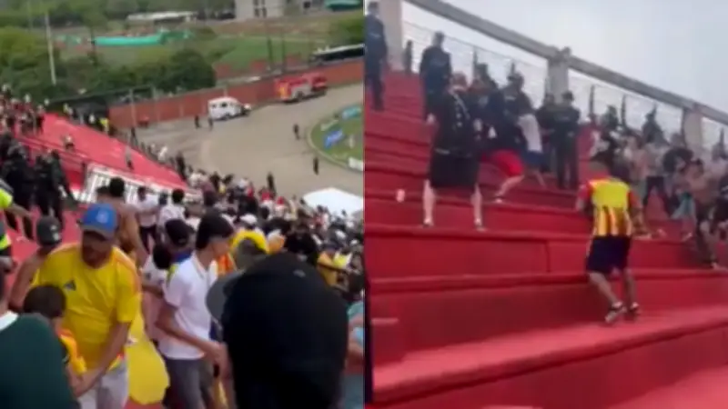 Violentos enfrentamientos entre hinchas de Pereira y Once Caldas en Yopal
