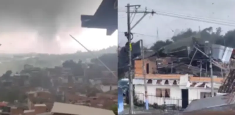 Yarumal, Antioquia, enfrenta devastador vendaval en Semana Santa: más de 30 viviendas afectadas