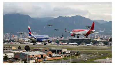 Alerta en El Dorado: drones obligan a abortar aterrizajes de dos aviones