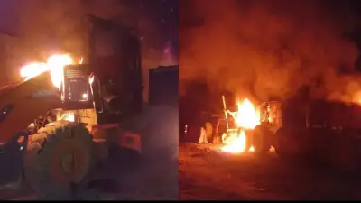 Atentado en Norte de Santander: queman maquinaria de pavimentación